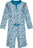 Playshoes kinderzwempak met UV-bescherming, bloemetjesmotief, korte mouwen 461465