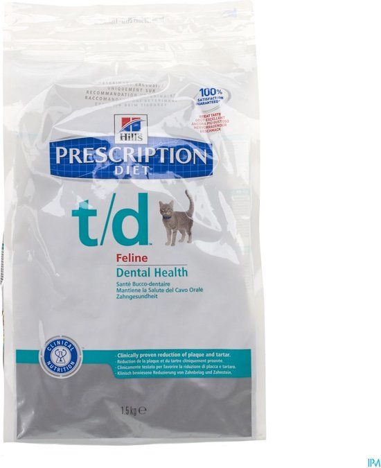 Hill's Prescription Diet - T/D - Dental Health - Kattenvoer - 1.5 kg