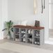 vidaXL Schoenenbank - 103x30x48 cm - Hout - Grijs Sonoma Eikenkleur