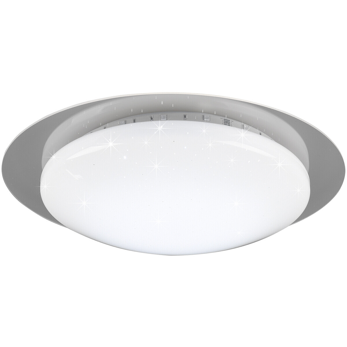 BES LED LED Plafondlamp - Plafondverlichting - Trion Bolbi - 13W - Aanpasbare Kleur - RGBW - Rond - Mat Wit - Kunststof