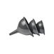 Homéa Set van 3 Trechters Kunststof Antraciet D10 cm D12 cm