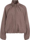 WE Fashion geruite bomberjack - bruin