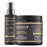 KERARGAN - Ricinusolie Haarmasker & Versterkend Serum Duo - 500ml+100ml