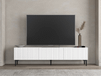 OSCARO Meuble TV-HiFi 3 portes blanc
