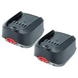 Vhbw 2x Batterie Compatible Avec Bosch Psb 18 Li-2, Psb 18 Li-2 Ergonomic Pour Psb 18 Li-2h Outil Électrique Et De Jardin (2000 mAh, Li-ion, 18 V)