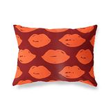 BonaMaison Oranje-Bordeaux Decoratieve Kussensloop, Kussenhoezen Bank, Decoratieve Kussenhoesjes, Kussensloop; Sofa, Slaapkamer, Kantoor, Auto 35x50 Cm - Ontworpen en vervaardigd in Turkije