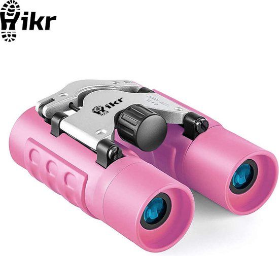 Hikr Kinder Verrekijker - 8x21 Compact & Lichtgewicht - Roze
