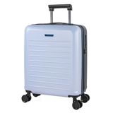 Handbagagekoffer, Eigentijds Handbagagekoffer, Stevig, Licht, Met Wielen, 4 Zwenkwielen, Met Cabinebagage, Lichtblauw/Antraciet