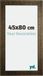 Your Decoration Cadre photo 45x80 cm Bois Champagne Brossé Leeds