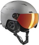 Black Crevice Skihelm met vizier Kirchberg Gun Metal, M (54-57cm)