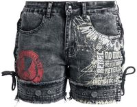 Rock Rebel by EMP Grijze korte films met print - Dames - 27