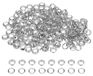 Icecat 200 pièces rondes, 8 mm, œillets métalliques avec rondelles, argenté