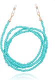 Deja Jewels Turqoise Koord voor Zonnebril of Leesbril met Kraaltjes