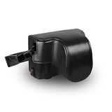 MegaGear MG1979 Ever Ready Lederen Camera Case compatibel met Fujifilm X Series X-E4 - Zwart