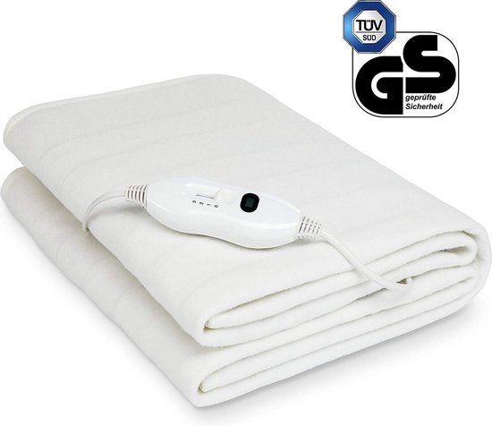 Sinnlein elektrische warmte fleecedeken - 150 x 80 cm - wit