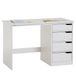 IDIMEX Bureau EMMA pin massif blanc angle d'inclinaison réglable