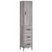 VidaXL Hoge kast, grijs Sonoma, 34,5 x 34 x 180 cm, houtvezel