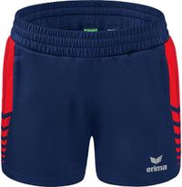 Erima Six Wings Worker Short Kinderen - New Navy / Rood - Maat 152