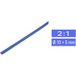 TRU COMPONENTS 1225515 Krimpkous zonder lijm Blauw 10.70 mm 5 mm Krimpverhouding:2:1 per meter