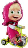 Masha Grabo srl Masha en de Beer Fietsfolieballon 99 cm