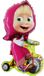Masha Grabo srl Masha en de Beer Fietsfolieballon 99 cm