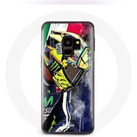 Maniacase Hoesje voor Samsung Galaxy S9 Valentino Rossi kampioen wielrenner