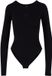 Urban Classics Stretch Jersey Longsleeve Body Dames Shirt met lange mouwen - Zwart - L