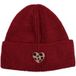 MIRROSI Strickmütze Damen Beanie aus 100% Viskose mit Umschlag & Herz-Patch im Leo-Look ungefüttert
