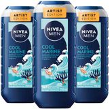 NIVEA Men Shampoo & Douchegel 3in1 Cool Marine - 3 x 250 ml