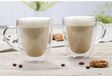 Merkloos Koffieglazen - 8x - dubbelwandig - 270 ml - cappuccino glazen