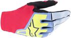 Alpinestars Techstar Handschoenen Lichtblauw Rood Bes Zwart Maat 2XL