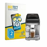 BROTECT - Screenprotector voor DeLonghi Magnifica Duo - Folie Beschermfolie transparant 2 Stuks
