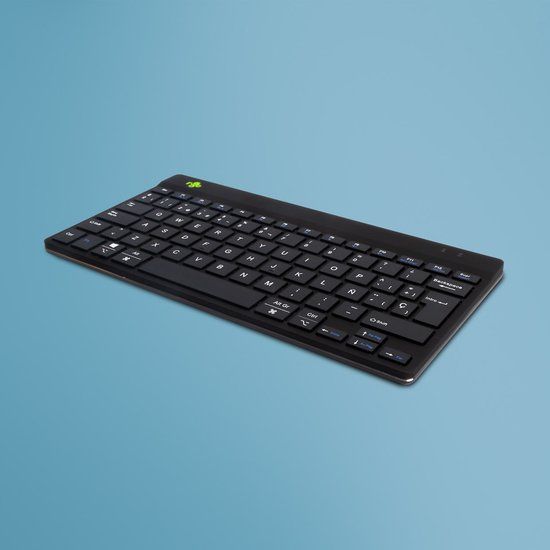 R-Go Tools Ergonomisch toetsenbord R-Go Compact Break, compact toetsenbord met pauzesoftware, QWERTY (ES), Bluetooth, zwart