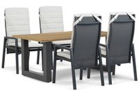 Lifestyle Garden Furniture Lifestyle Lifestyle Vivaro/Cardiff 180x100 cm dining tuinset 5-delig
