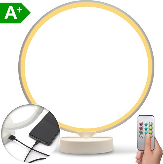 Liroma LIROMA® Daglichtlamp - Gratis Opberghoes - ? 32 - 10.000 LUX - USB poort - 3 Kleuren - Bureaulamp - Lichttherapielamp - Lichttherapie