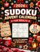 Sudoku Advent Calendar for Adults: 24 Days of Festive Puzzles: 144 Sudokus from Easy to Hard