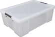 Whitefurze - Opbergbox - 51 liter - Transparant - 66 x 44 x 23 cm