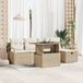 Maison Exclusive - Ensemble de jardin 6 places, polyrotin beige