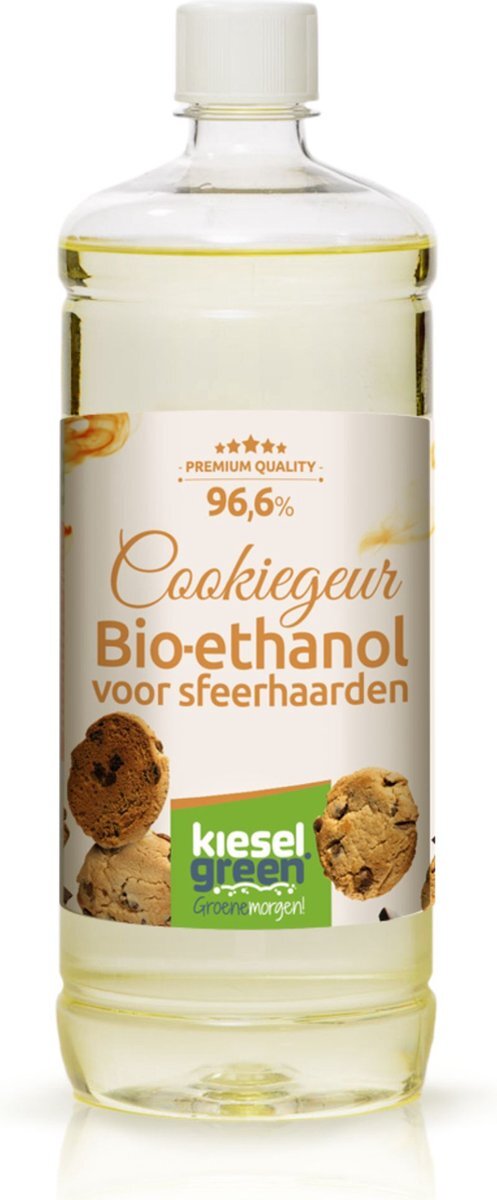 kieselgreen Bio-Ethanol met Koekjesgeur-PREMIUM- bioethanol -biobrandstof - 1 liter