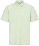 Blend DK Company A/S Shirt Blend Aban Heren Korte Mouw Katoen Effen Klassieke Kraag M Eerlijk Groen