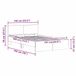 vidaXL Bedframe met Hoofdeinde Wit 137 x 190 cm Bewerkt hout