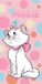 Disney Aris to Cats Aris to Cats Strandlaken 70 x 140 cm katoen roze