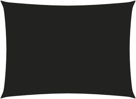 vidaXL Zonnescherm rechthoekig 2,5x4 m Oxford stof zwart