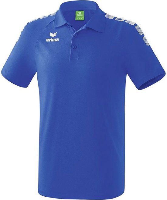 Erima Essential 5-C Polo Kind - New Royal Blauw-Wit Maat 152