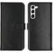 Selencia Echt Lederen Bookcase Samsung Galaxy S23 Plus - Zwart - Wallet Case