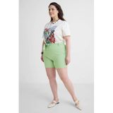 GREAT LOOKS crinkle korte broek lichtgroen