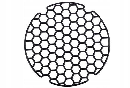 Galicja Zacht rond gootsteenrooster zwart 31,5 cm