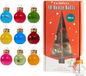 The Twiddlers – 10 Vulbare Kerstballen met Labels, 50ml – Voor Drankjes & Snoep – Kerstboomversiering & Klein Geschenk