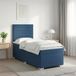 vidaXL Boxspringbed met matras en hoofdeinde, blauw, 80 x 200 cm, stof