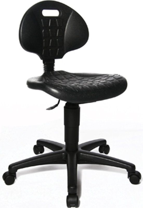 Topstar Tec 20 Kruk - Zonder Voetring - Met Wieltjes - Zwart